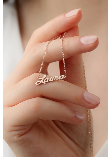 Gümüş Elyazılı Isim Kolye