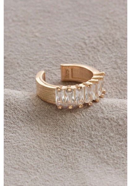 Gümüş Baget Taşlı Kıkırdak Küpe fiyatları