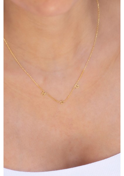 Gümüş Yıldızlı Harf Kolye fiyatları