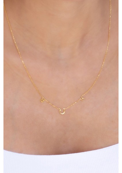 Gümüş Nal Harf Kolye fiyatları