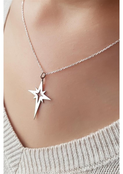 Gümüş Şimal Yıldızı Kolye fiyatları