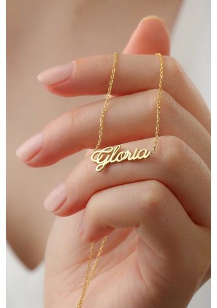 Gümüş Elyazılı Isim Kolye