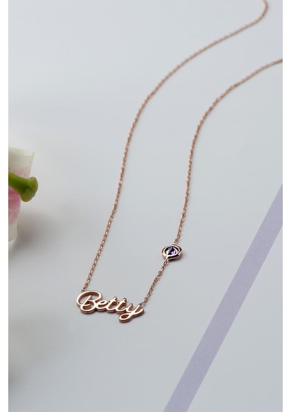 Gümüş Taşlı Isim Kolye fiyatları