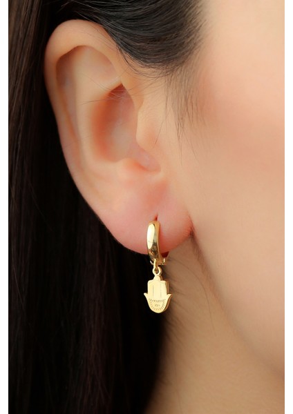 Gümüş Fatma Ana Eli Küpe