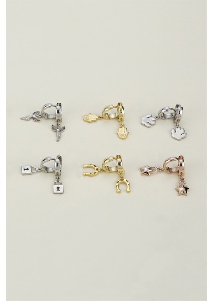 Gümüş Fatma Ana Eli Küpe modelleri