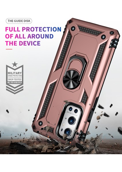Oneplus 9 Pro Için Çift Katmanlı Ağır Askeri Sınıf Darbeye Halkalı Standlı Kılıf Rose Gold (Yurt Dışından) indirimleri