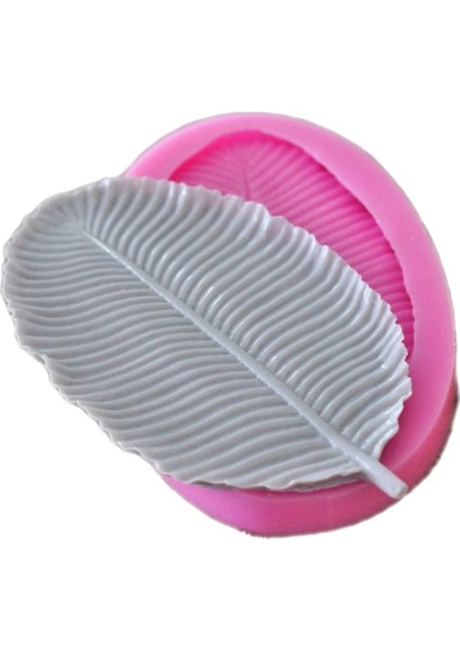 Sunumluk Mumluk 23CM Yaprak Silikon Kalıp K-728