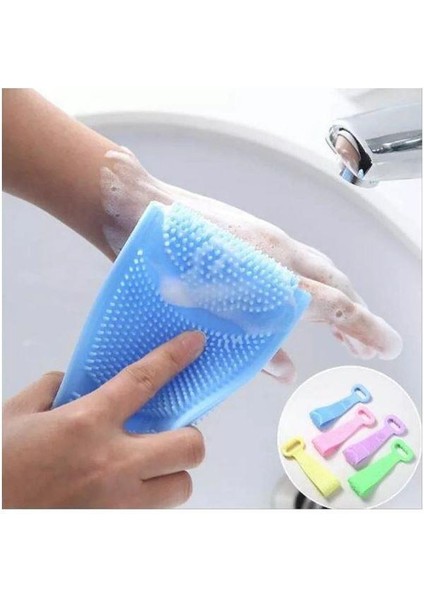 Çift Taraflı Slıkon Duş Lifi Sırt Fırçası 70 cm Banyo Sırt Kesesi modelleri