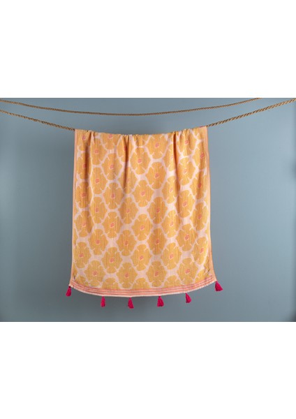Amelie Jakarlı Peştemal - Sarı / Pembe -90 x 170 cm modelleri