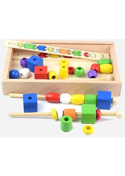 Ahşap Geometrik Renk Eğitici Oyuncak Bloklar (Yurt Dışından) modelleri