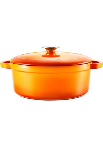 Amusant Derin Döküm Tencere 24 cm Turuncu fiyatları
