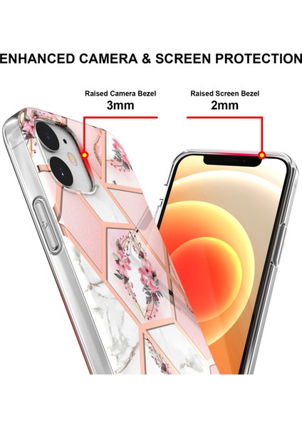 Apple iPhone 12 Için Mermer Desenli Ince Yumuşak Tpu Darbeye Dayanıklı Kılıf (Yurt Dışından) fırsatları
