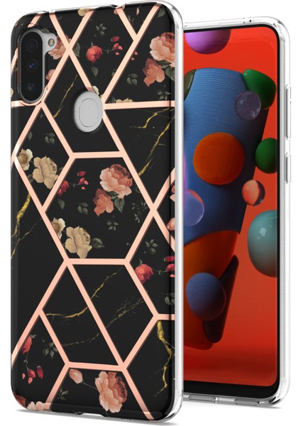 Samsung Galaxy M11 / A11 Için Mermer Desenli Ince Yumuşak Tpu Darbeye Dayanıklı Kılıf (Yurt Dışından)