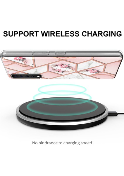 Lg Stylo 7 4g Için Mermer Desenli Yumuşak Tpu Kordonlu Darbeye Dayanıklı Kılıf (Yurt Dışından)