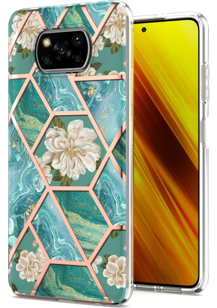 Xiaomi Poco X3 / Poco X3 Nfc Için Mermer Desenli Ince Yumuşak Tpu Darbeye Dayanıklı Kılıf (Yurt Dışından)