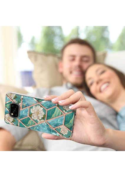 Xiaomi Poco X3 / Poco X3 Nfc Için Mermer Desenli Ince Yumuşak Tpu Darbeye Dayanıklı Kılıf (Yurt Dışından)