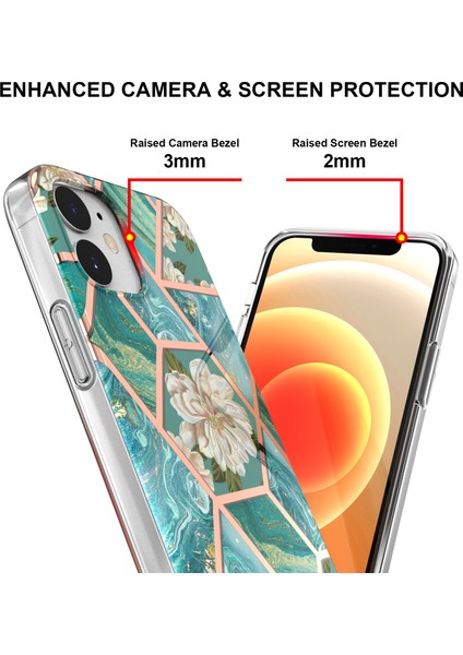 Apple iPhone 12 Mini Için Mermer Desenli Ince Yumuşak Tpu Darbeye Dayanıklı Kılıf (Yurt Dışından) fırsatları