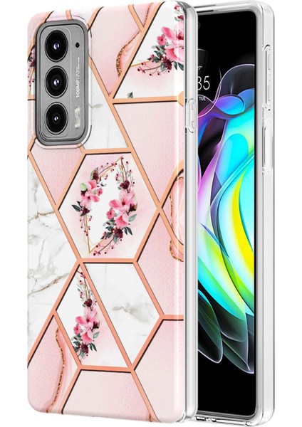 Motorola Edge 20 Için Mermer Desenli Ince Yumuşak Tpu Darbeye Dayanıklı Kılıf (Yurt Dışından)