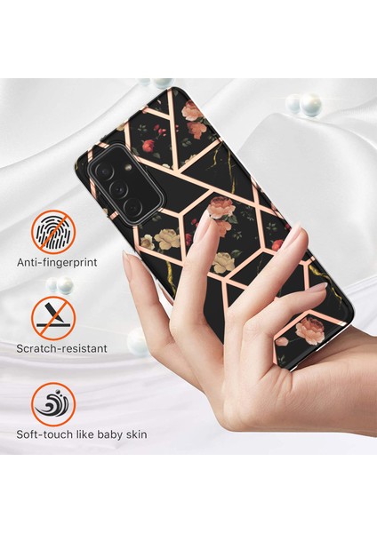 Samsung Galaxy Quantum 2 Için Mermer Desenli Ince Yumuşak Tpu Darbeye Dayanıklı Kılıf (Yurt Dışından)