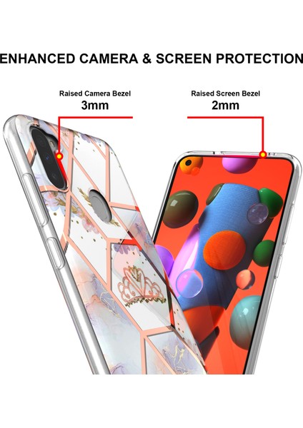 Samsung Galaxy M11 / A11 Için Mermer Desenli Yumuşak Tpu Kordonlu Darbeye Dayanıklı Kılıf (Yurt Dışından) modelleri