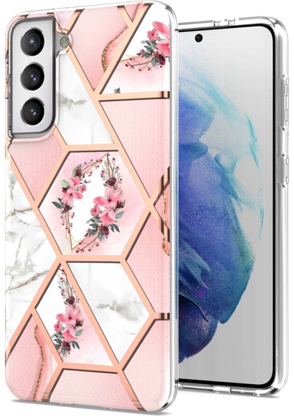 Samsung Galaxy S21 Plus 5g Için Mermer Desenli Ince Yumuşak Tpu Darbeye Dayanıklı Kılıf (Yurt Dışından)