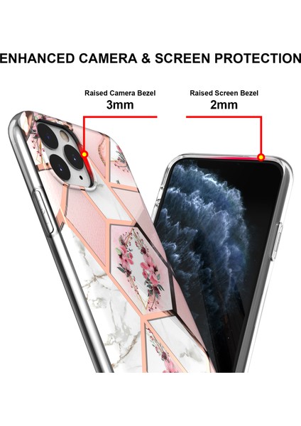 Apple iPhone 11 Pro Için Mermer Desenli Ince Yumuşak Tpu Darbeye Dayanıklı Kılıf (Yurt Dışından)