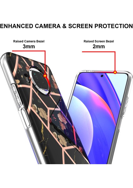 Xiaomi Mi 10T Lite 5g Için Mermer Desenli Ince Yumuşak Tpu Darbeye Dayanıklı Kılıf (Yurt Dışından)