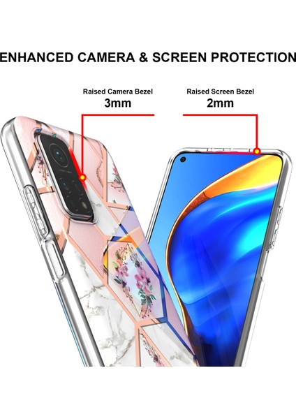 Xiaomi Mi 10T 5g / Mi 10T Pro 5g Için Mermer Desenli Yumuşak Tpu Kordonlu Darbeye Dayanıklı Kılıf (Yurt Dışından)
