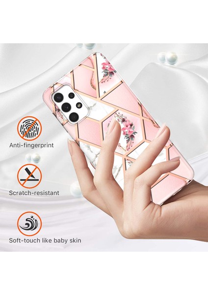 Samsung Galaxy A32 5g Için Mermer Desenli Ince Yumuşak Tpu Darbeye Dayanıklı Kılıf (Yurt Dışından)