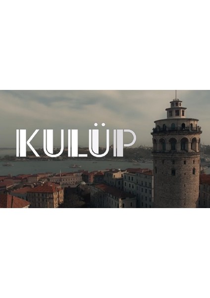 Vintage Retro Kulüp Dizi Galata Kulesi -Istanbul Mdf Ahşap Poster