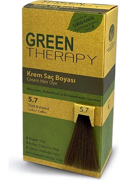 Green Therapy Krem Saç Boyası 5.7 Türk Kahvesi Kategori Saç Boyası