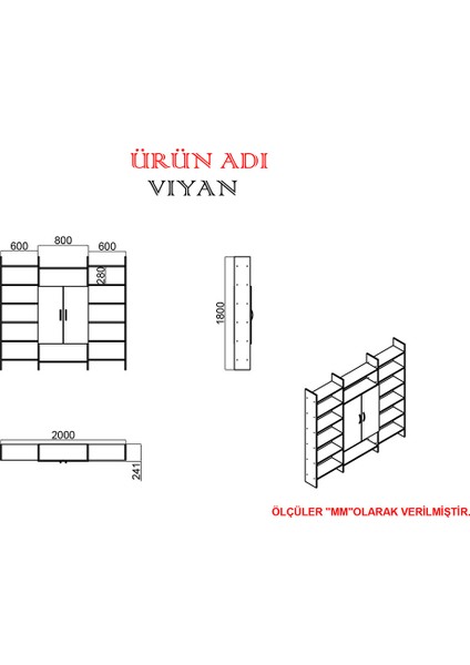 Viyan Konsol Kitaplık