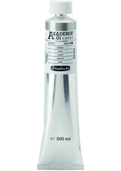 Yağlı Boya Schmincke Akademie 200 ml 800 Silver