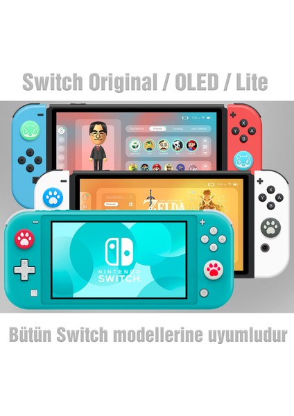 Nintendo Switch Analog Başlığı Thumb Grip Caps Pati-09 fırsatları