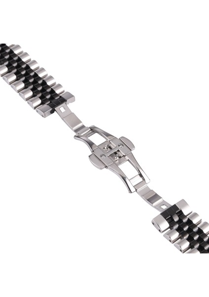 Puluz 20Mm Beş-Boncuklu Paslanmaz Çelik Kordonlu Band Gümüş Siyah (Yurt Dışından) modelleri