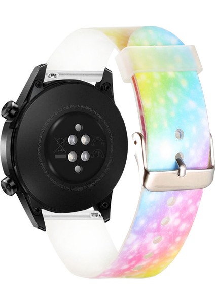 Puluz 22Mm Baskı Silikon Kayışı Parlayan Gökkuşağı (Yurt Dışından) modelleri