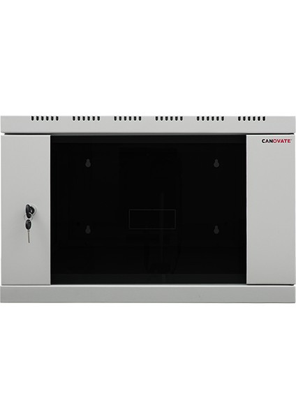 12U 19'' 600X600MM Duvar Tipi Kabinet Tek Gövdeli Gri