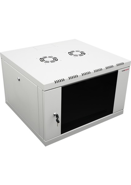 12U 19'' 600X600MM Duvar Tipi Kabinet Tek Gövdeli Gri