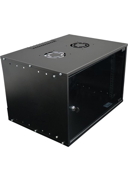 9u 600X600 mm Duvar Tipi Soho Rack Kabinet Siyah