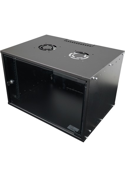 9u 600X600 mm Duvar Tipi Soho Rack Kabinet Siyah