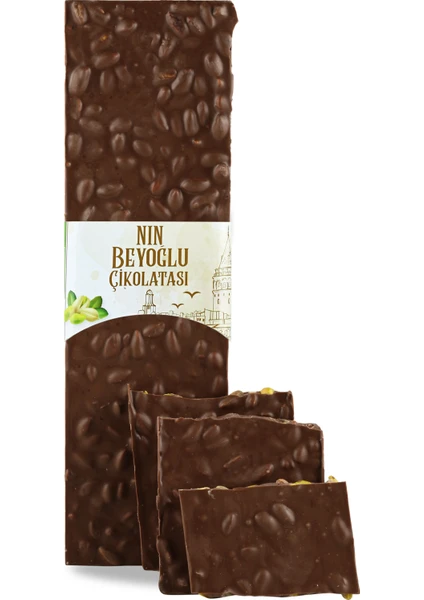 Nin Chocolate Fıstıklı Beyoğlu Çikolatası Sütlü 250G