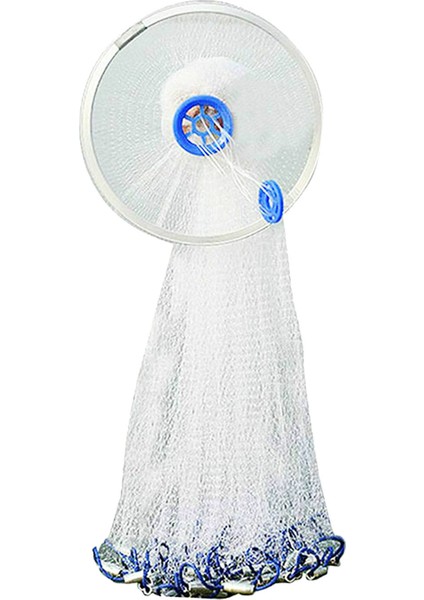 Balıkçılık Döküm Net Yem Kolay Atmak El Döküm Tuzağı Mesh A 4.2m Yüzük ile (Yurt Dışından)