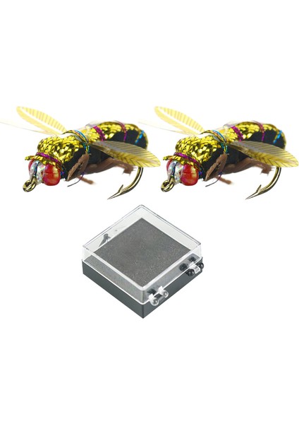 2x Simülasyon Balıkçılık Böcek Lure Sıçramasına Sinekleri / Sivrisinek / Arı Yemleri 25MM (Yurt Dışından) fiyatları