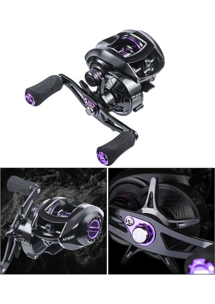 Baitcasting Reel 7.2: 1 Baitcaster Balıkçılık Reel 17.6lbs Sürükle Manyetik Fren Solak (Yurt Dışından) modelleri