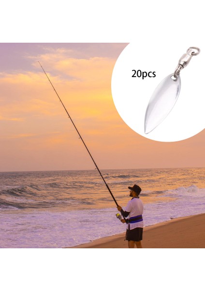 20 Adet Balıkçılık Lures Gerçekçi Balıkçılık Lures Yansıtıcı Lures Gümüş L (Yurt Dışından) fiyatları