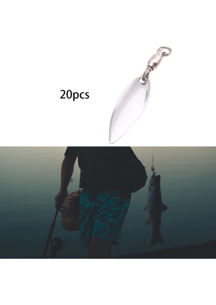 20 Adet Balıkçılık Lures Gerçekçi Balıkçılık Lures Yansıtıcı Lures Gümüş L (Yurt Dışından) indirimleri