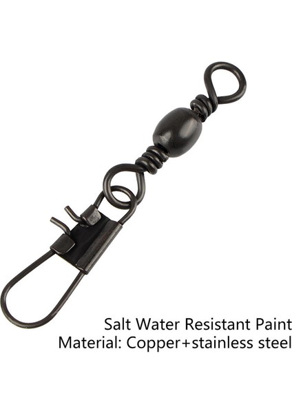 10X Balıkçılık Namlu Döner Bilyalı Rulman Fırdöndüler Snaps Konnektör 41MM 11.5g (Yurt Dışından) modelleri