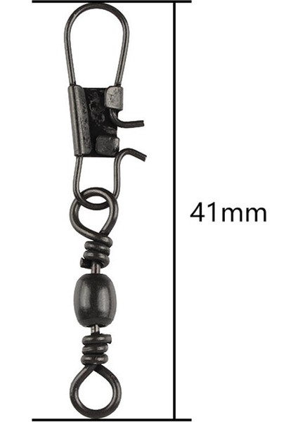 10X Balıkçılık Namlu Döner Bilyalı Rulman Fırdöndüler Snaps Konnektör 41MM 11.5g (Yurt Dışından) indirimleri