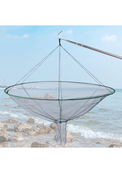Kerevilik Balıkçılık Net Taşınabilir Seyahat Limanı Fishermen 80CM Için Katlanabilir (Yurt Dışından)