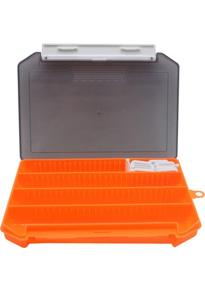 Olta Takımı Kutusu Tepsi Organizatör Durumda Balıkçılık Lures Yemler Kanca Teçhizat Turuncu (Yurt Dışından)